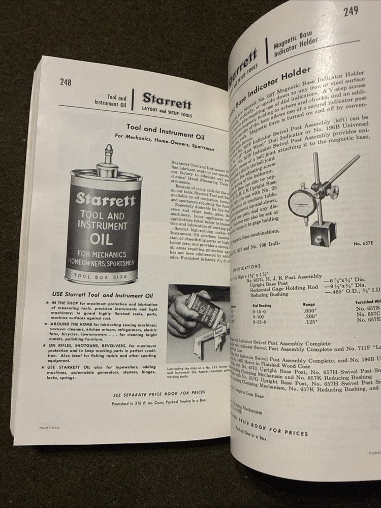 Starrett Catalog 75th Anniversary 🇺🇸