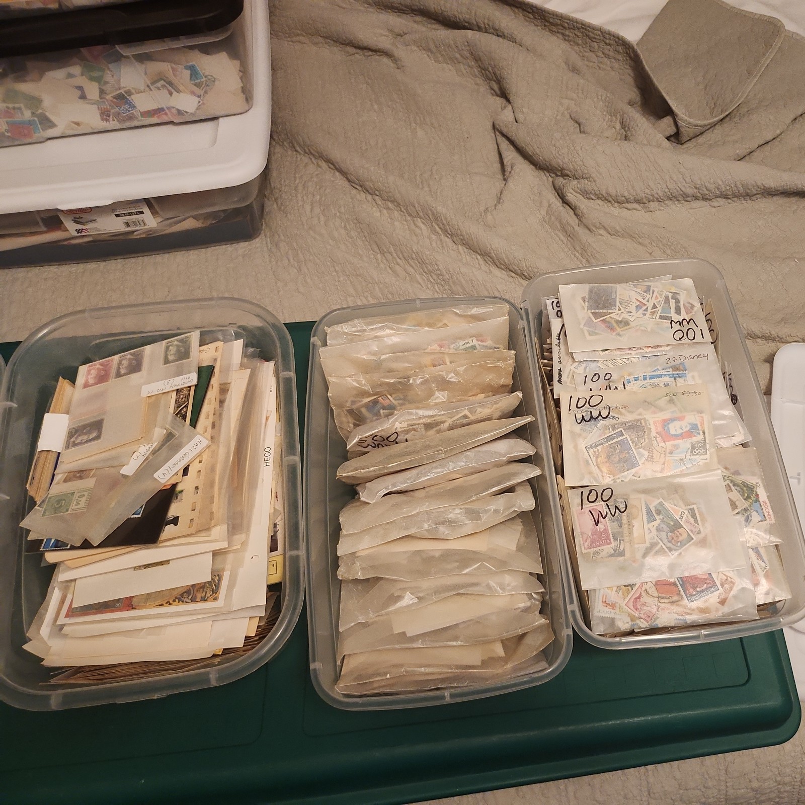 Huge Assortment Worldwide US/Foreign Stamps Used, Mint, Glassines, Covers, BOBs