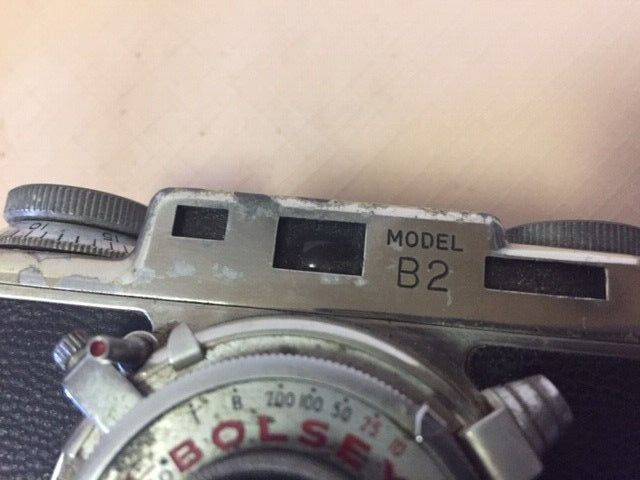 BOLSEY RANGEFINDER CAMERA MODEL 2 w/LEATHER CASE & STRAP FOR DISPLAY ONLY