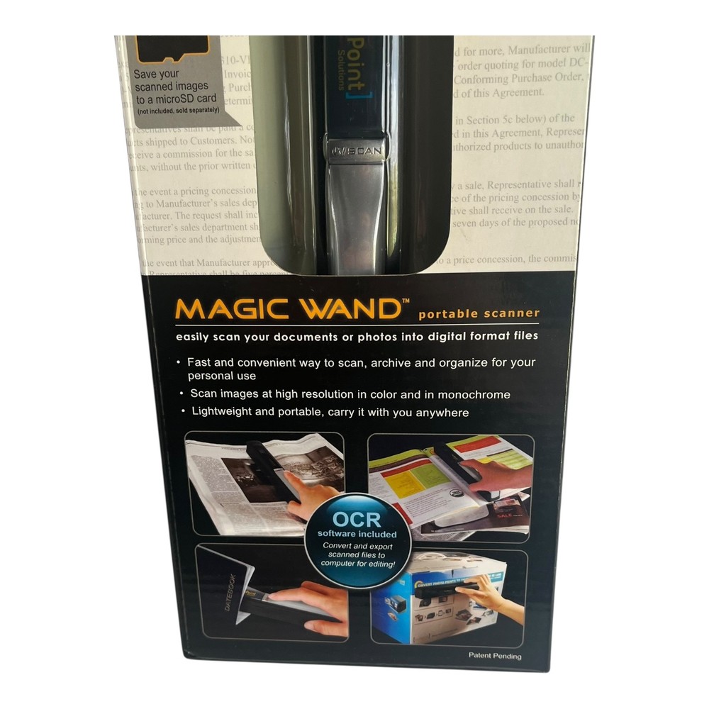 VuPoint Magic Wand Portable Scanner - New - OCR Software Included