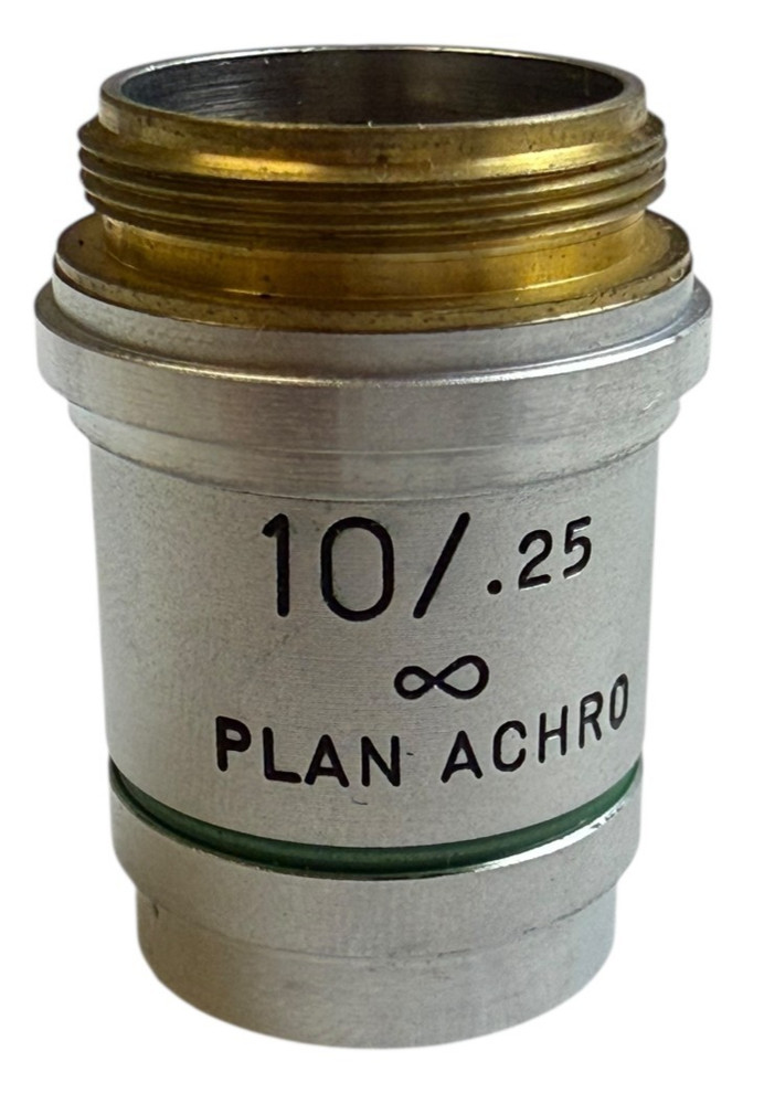 Microscope Objective  AO PLAN ACHRO 10/.25 infinity Cat. 1021 USA