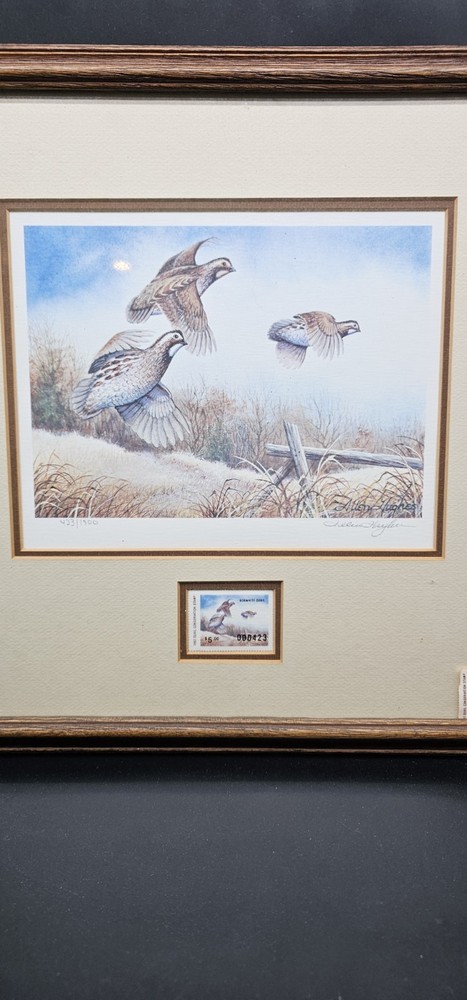 Allen Hughes Quail Postage Stamp Set