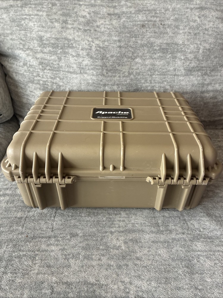 Apache 3800 Weatherproof Protective Case Tan.