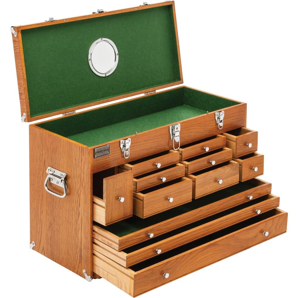 T33971 26" Series 12-Drawer Red Oak Tool Chest