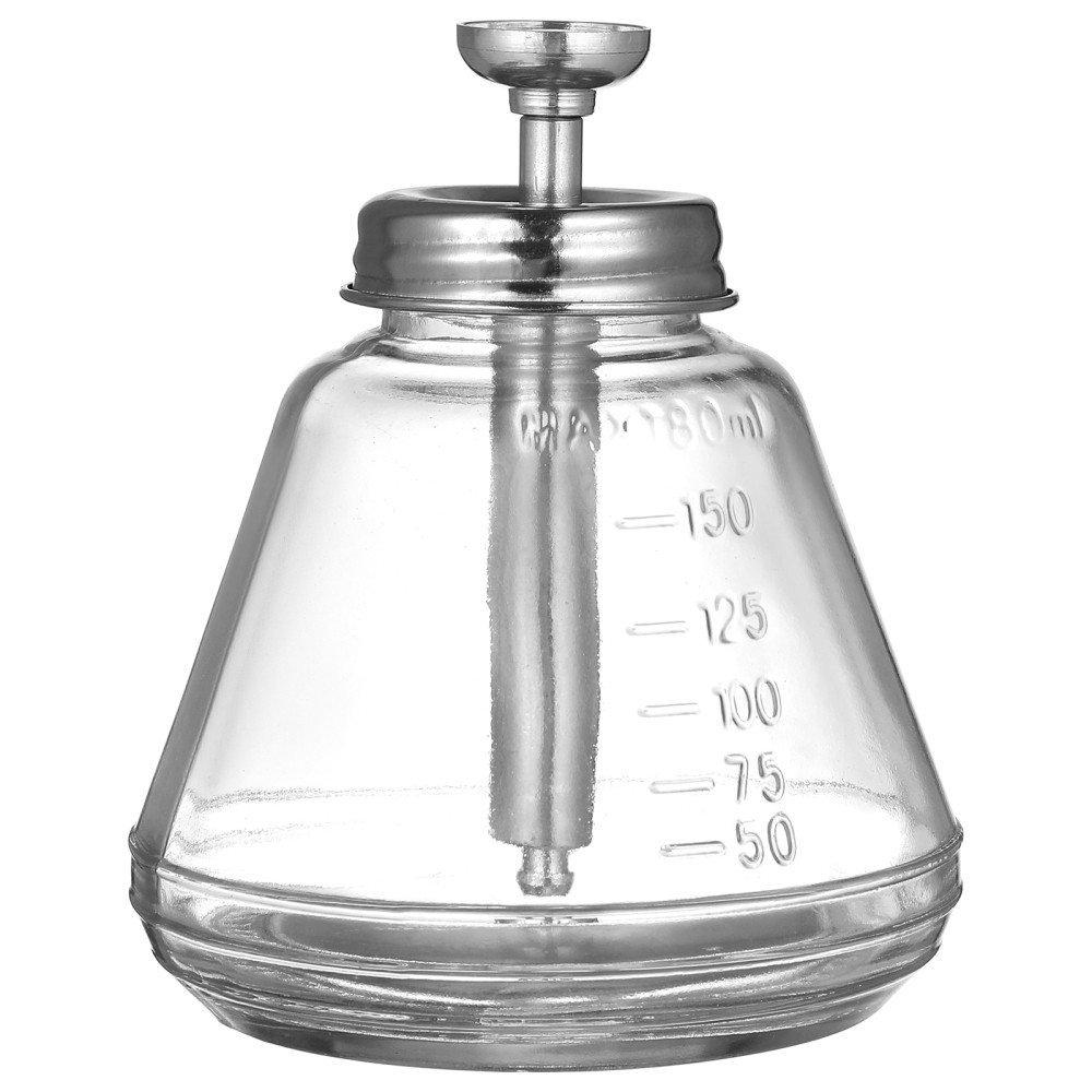 180 ML Push Glass Bottle Refillable Bottles Dispenser with Pump Small down