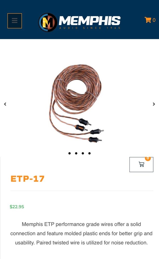 (2) Memphis 2 channel 17’ RCA cables, never used.