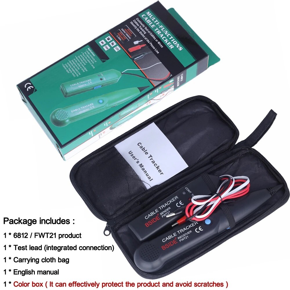 AIMOMETER MS6812 Cable Tracker Professional Network Cable Tester Line Finder AU