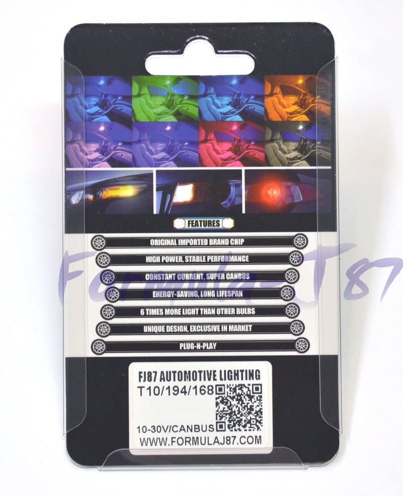 LED Light Canbus Error Free 211-2 5W Warm White Two Bulb Interior Map Replace K