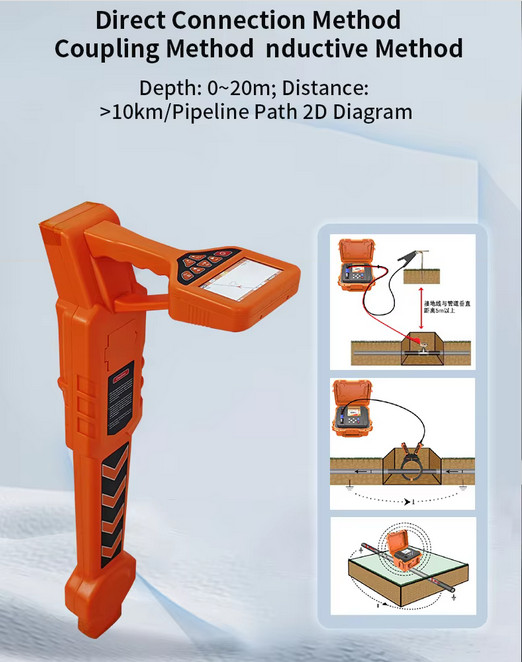 Underground Cable Detector Pipeline Locator Cable Tracing Detector 20m Depth