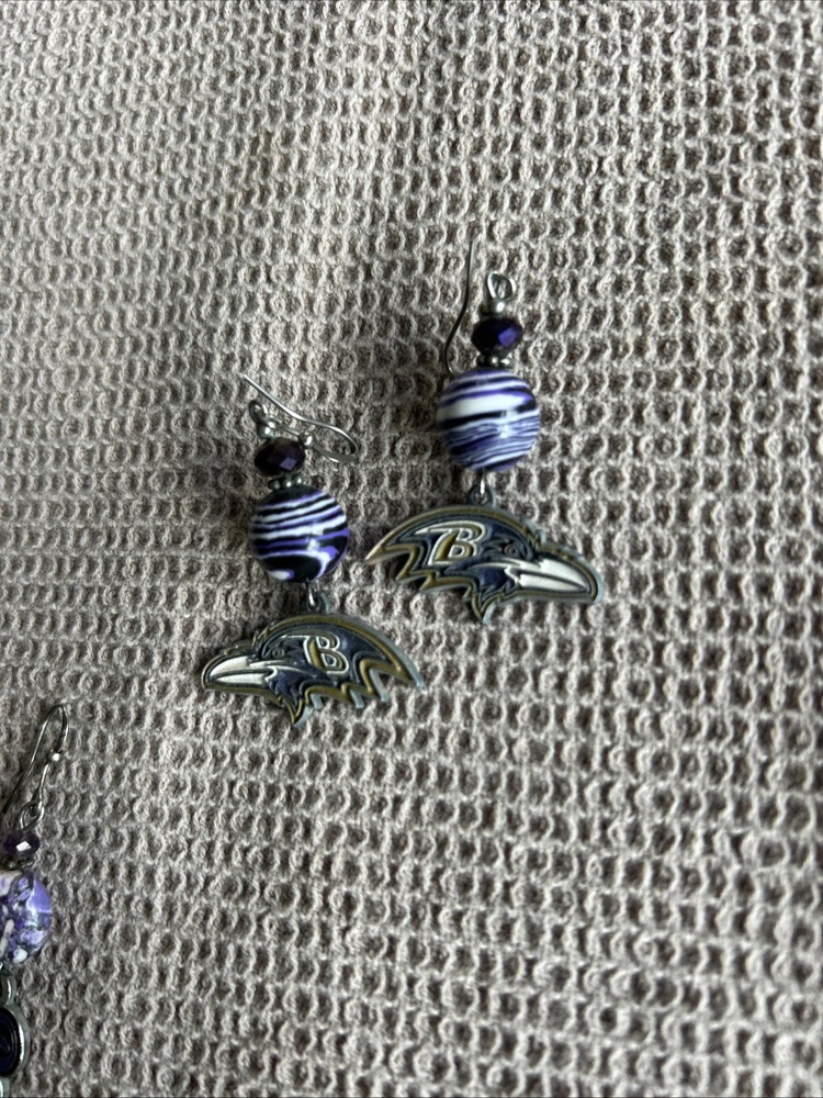 Baltimore ravens Handmade Earrings