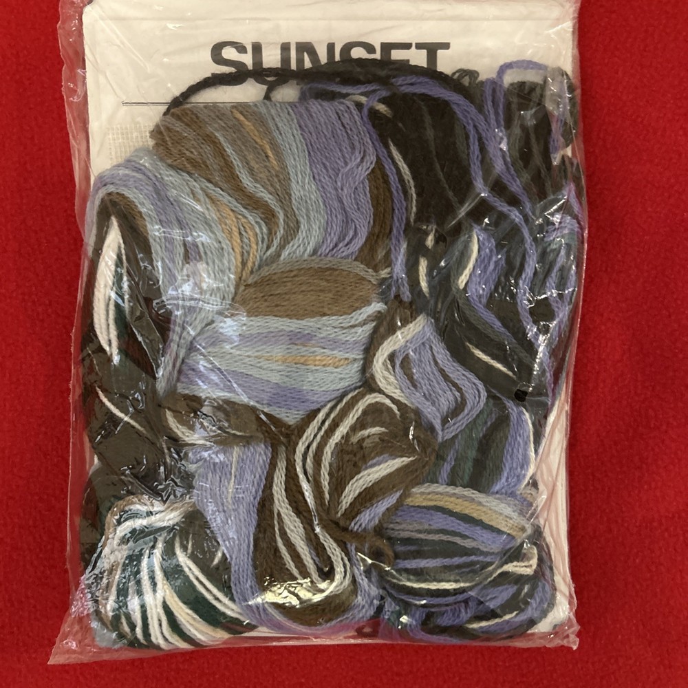 Sunset Dimensions Wintry Wolves Needlepoint Kit 12126