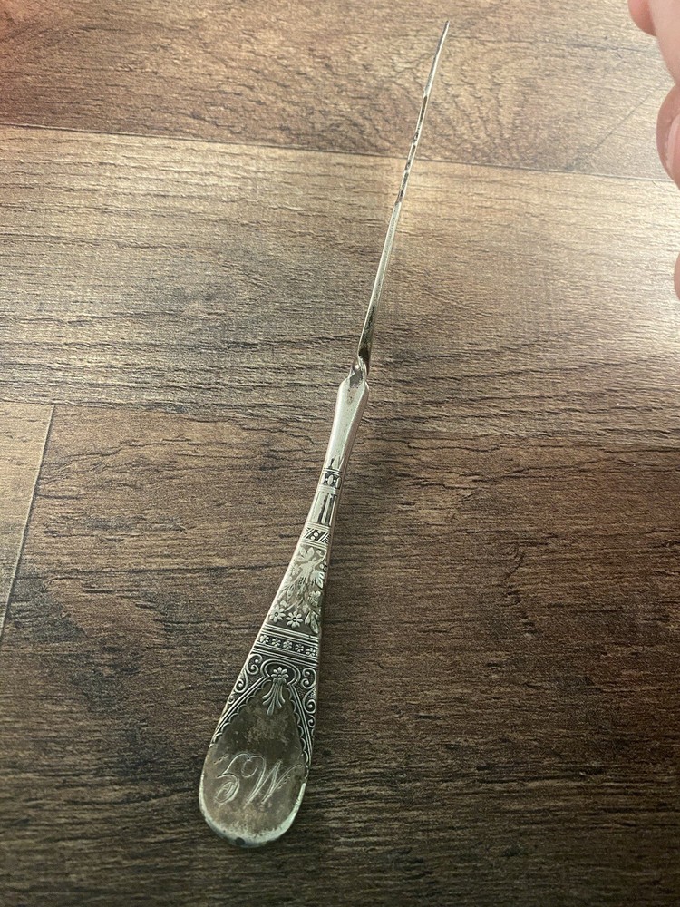 St. Little & Sons Unique Cheese Knife Silverplated Unknown Pattern