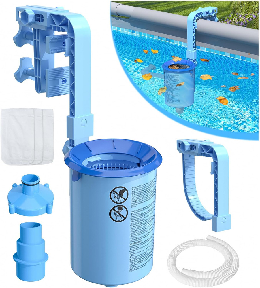 2026 above Ground Pool Surface Skimmer Come with 3 Filter Socks, Enhanced Struct