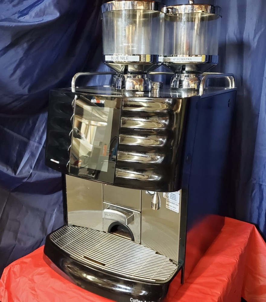 beautiful SCHAERER Coffee Art Plus SCA1 AUTOMATIC ESPRESSO MACHINE 3 GRINDERS