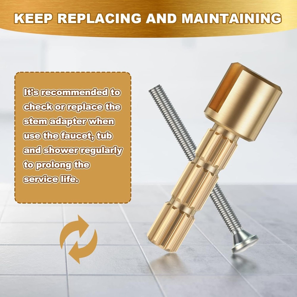 Dreyoo 1 Pack Stem Adapter, Replacement for 970-0770 Plumbing as shown