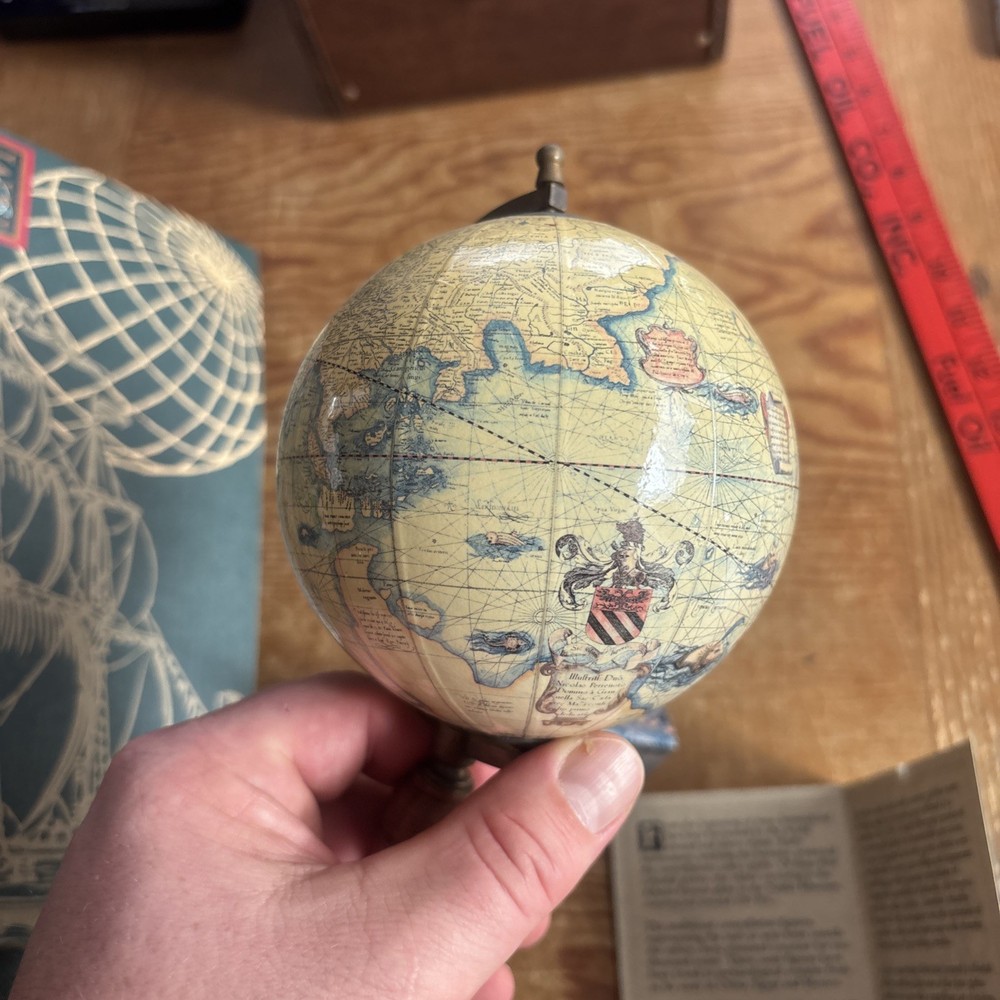 Authentic Models Mercator Terrestrial 4” Globe c.1580 On Stand By AM
