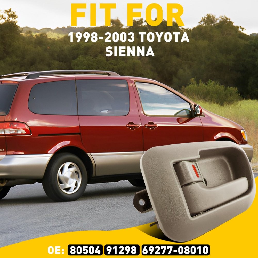 Front Right Side Inside RH For 98-03 Sienna Beige Interior Inner Door Handle EAH