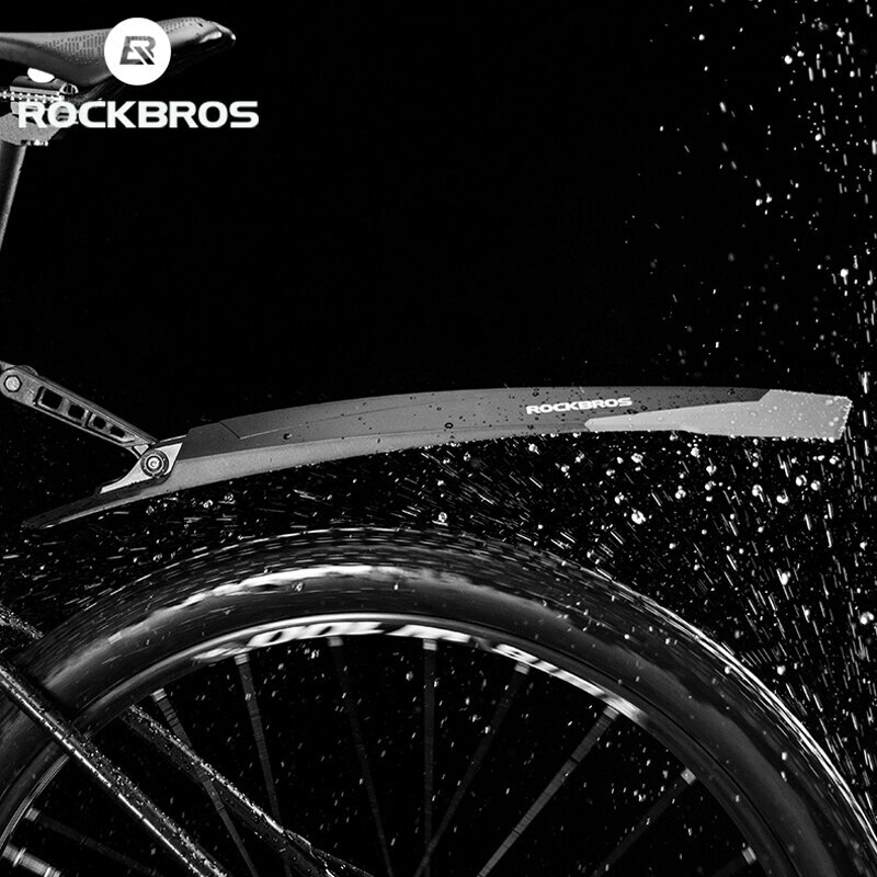 Rockbros Bicycle Mudguard Rubber Elasticity Adjustable Front Rear Bicycle Part