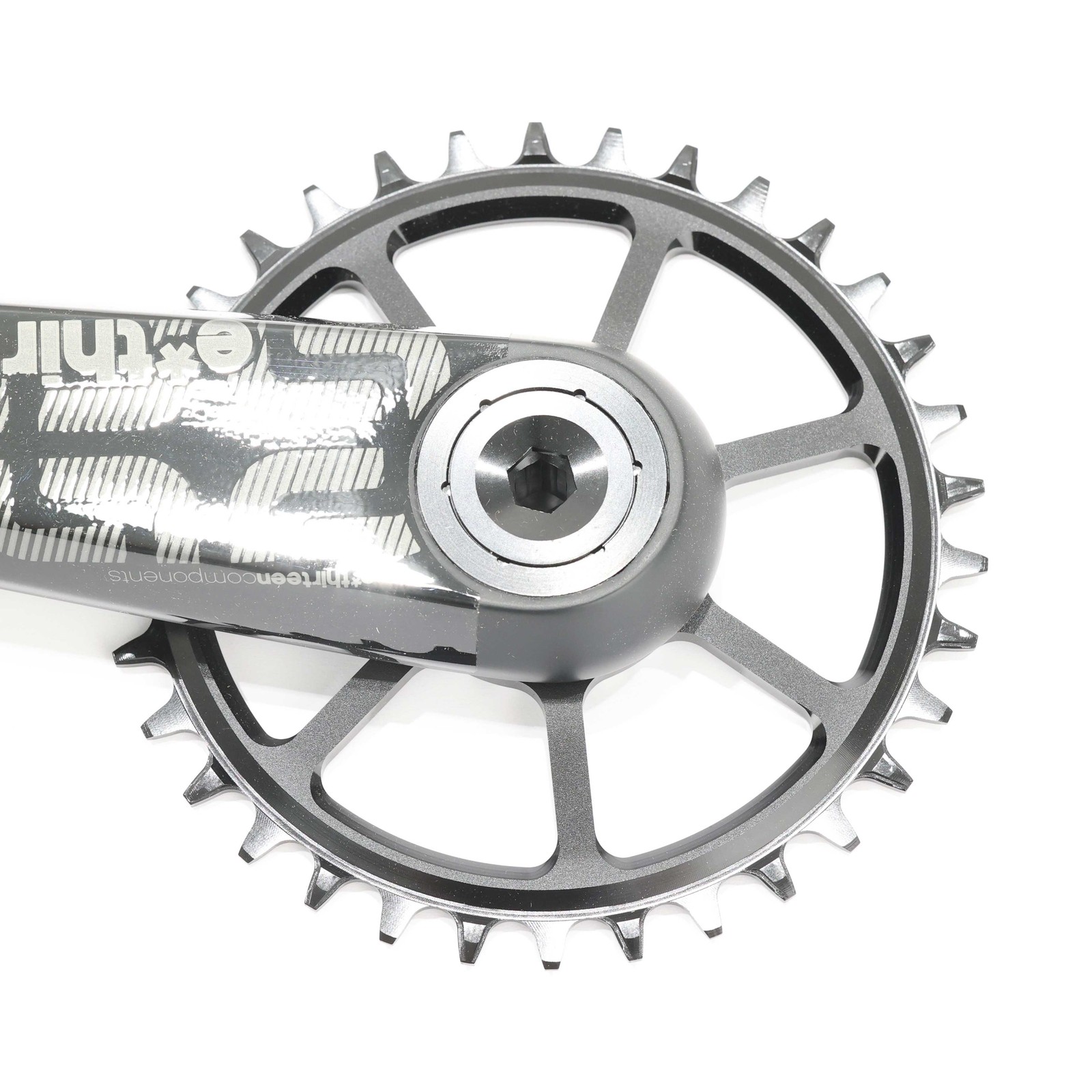 e*thirteen TRS Race Carbon MTB Crank 175mm, 34T Boost, Self Extractor