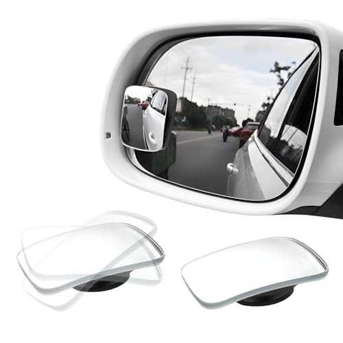 2 PCS Blind Spot Mirrors, Rectangular Shaped Wide Angle Blindspot Mirror with