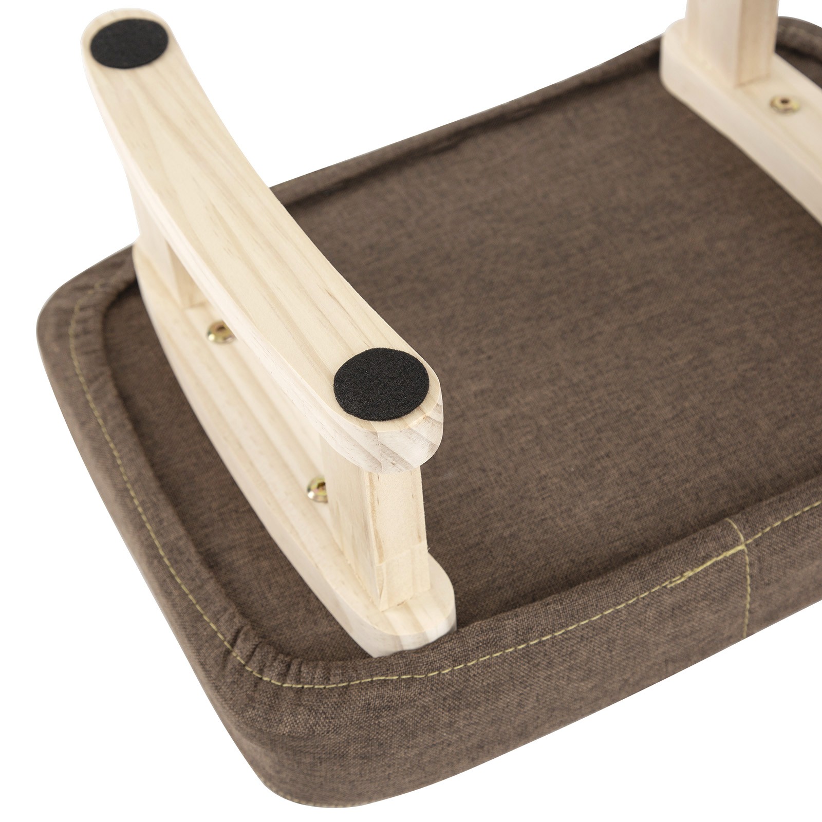 Ottoman Footstool Footrest Padded Seat Change Shoe Stool Living Room Rectangle