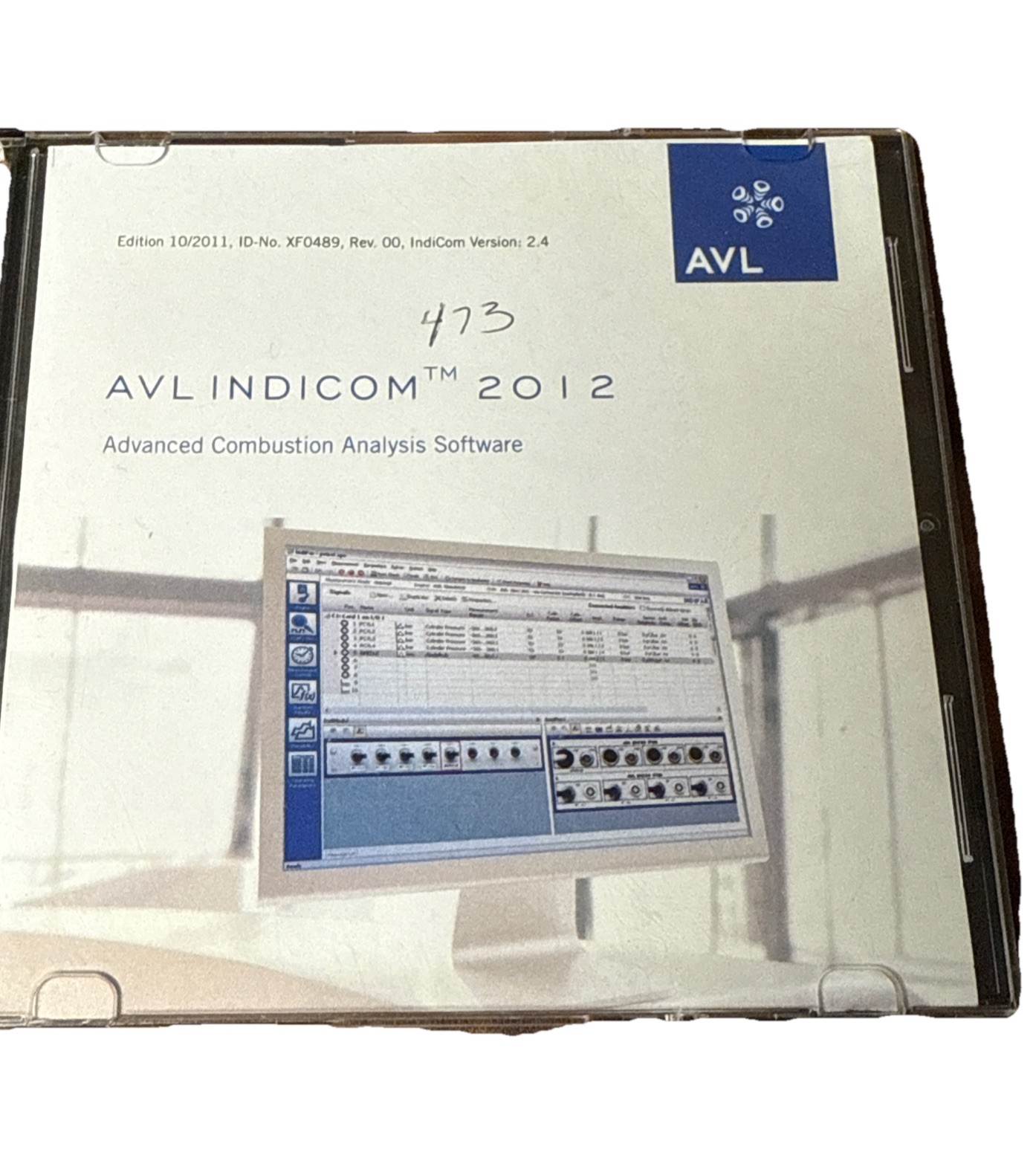 AVL IndiCom 2012 software CD advanced combustion analysis software