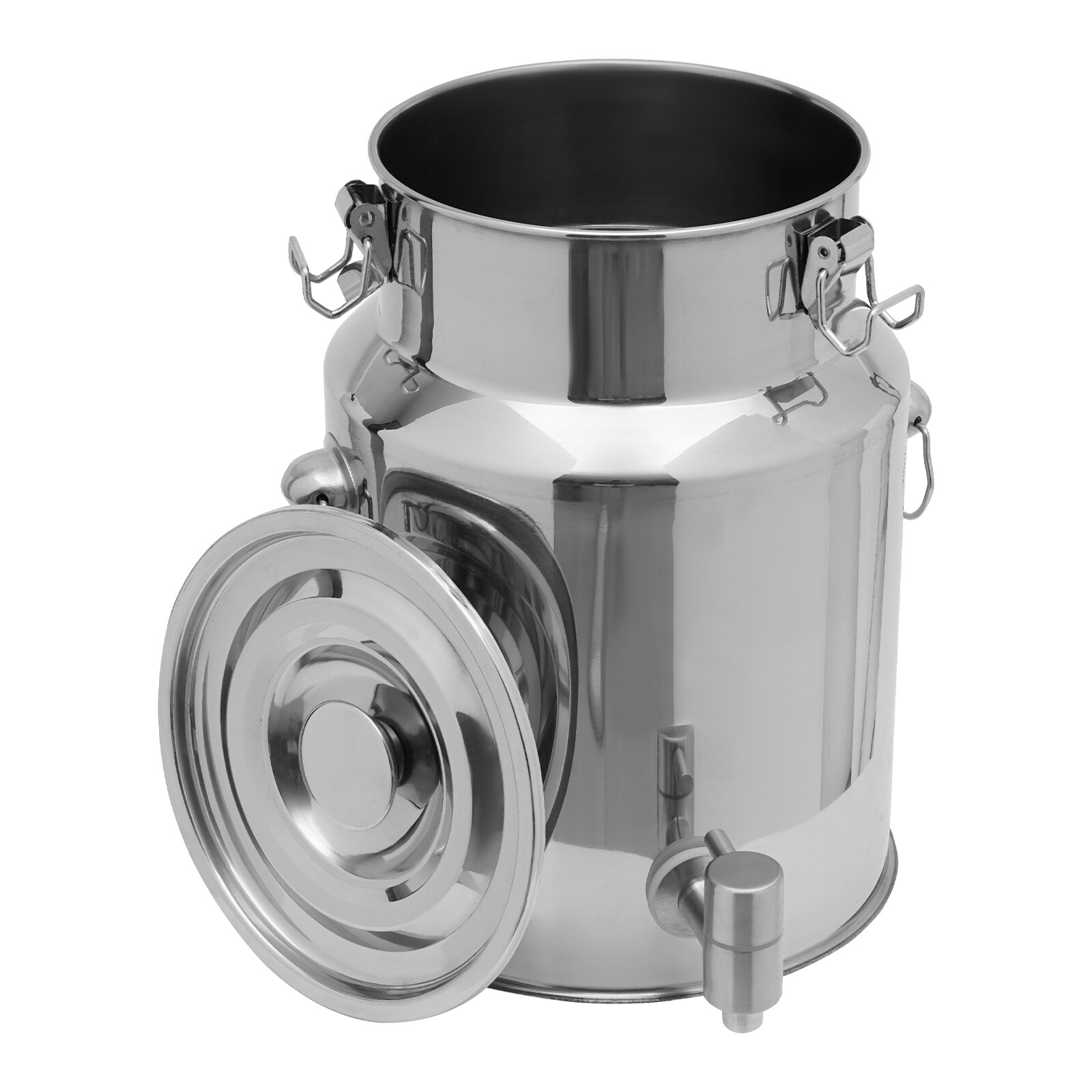 Beverage Drink Dispenser 304 Stainless Steel Milk Can Milk Transport Barrel