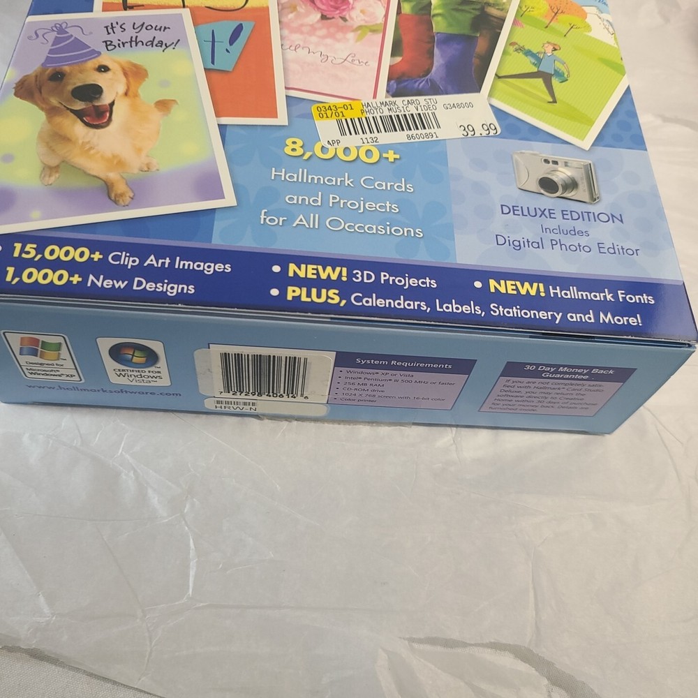 Hallmark Card Studio 2008 Deluxe - Greeting Card Computer Software on Windows CD