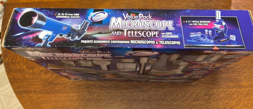 Micro Science Value Pack Microscope And Telescope With Safe Accessories 35 pcs