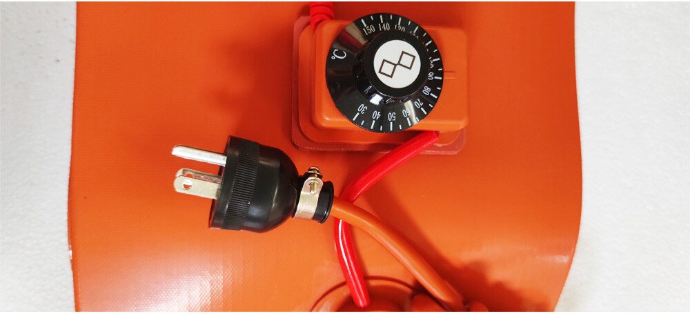 1 PC 53 Gal/200L 110V Temperature Control Oil Drum Heater Thick 250*1740*1.8mm