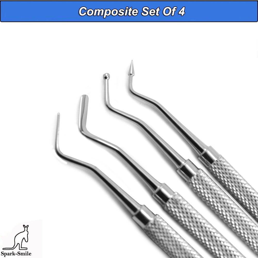 Dental Composite Plastic Amalgam Filling Pluggers Double Ended Instruments Set