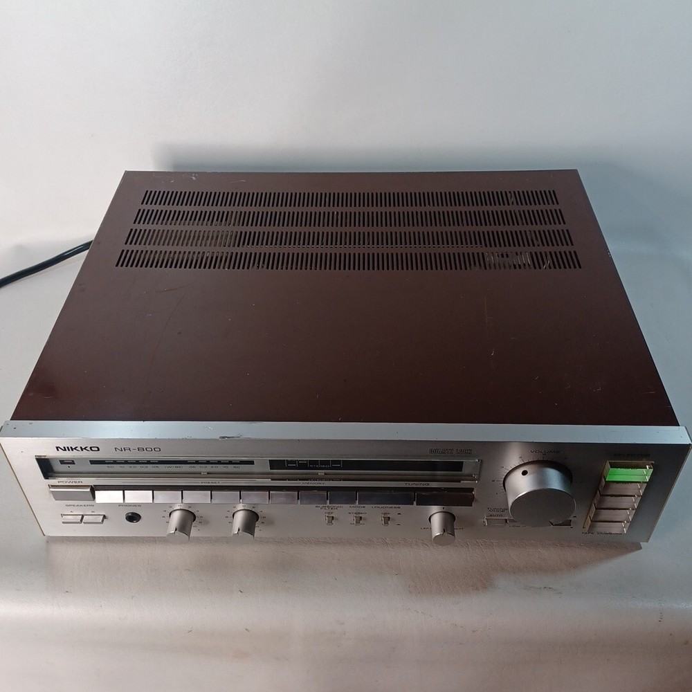 NIKKO NR-800 Receiver Silver, Tested & Working