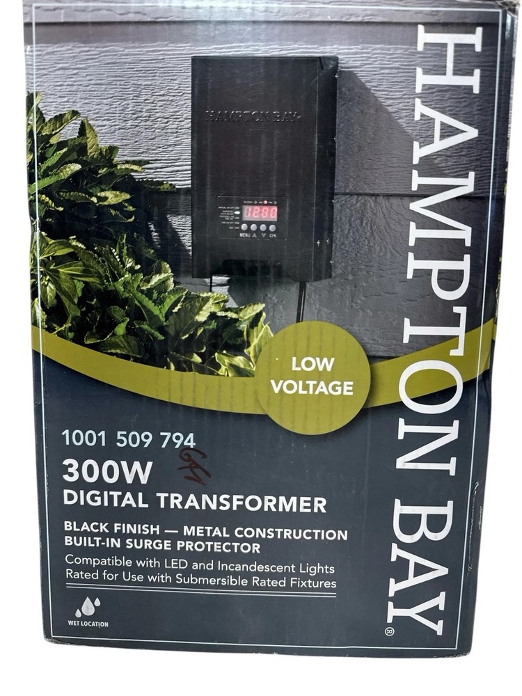 Hampton Bay 300W Landscape Lighting Digital Transformer 1001509794