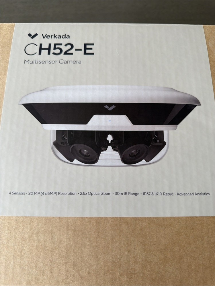 Verkada CH52-E CH52-1TBE-HW Multi Sensor Camera 20 MP Resolution Camera Open Box