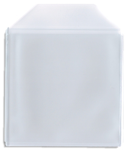 50-Pak =CLEAR PLASTIC POLY (CPP)= CD/DVD Sleeves, With Flap
