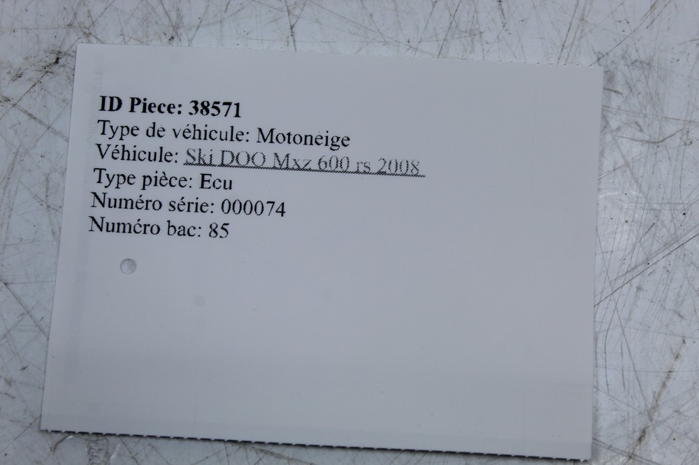 08 Ski-doo Mxz 600rs Ecu Computer Controller Unit Black Box Ecm Cdi 512060265