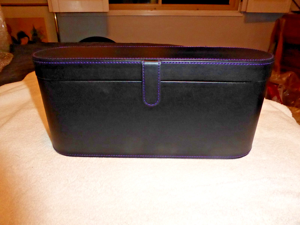 Dyson Presentation Box Only, Black W/ Purple Stitching