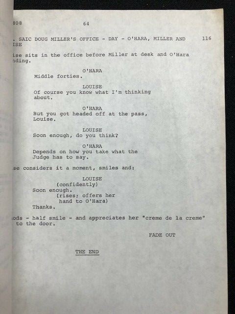 OHARA United States TREASURY TV SCRIPT