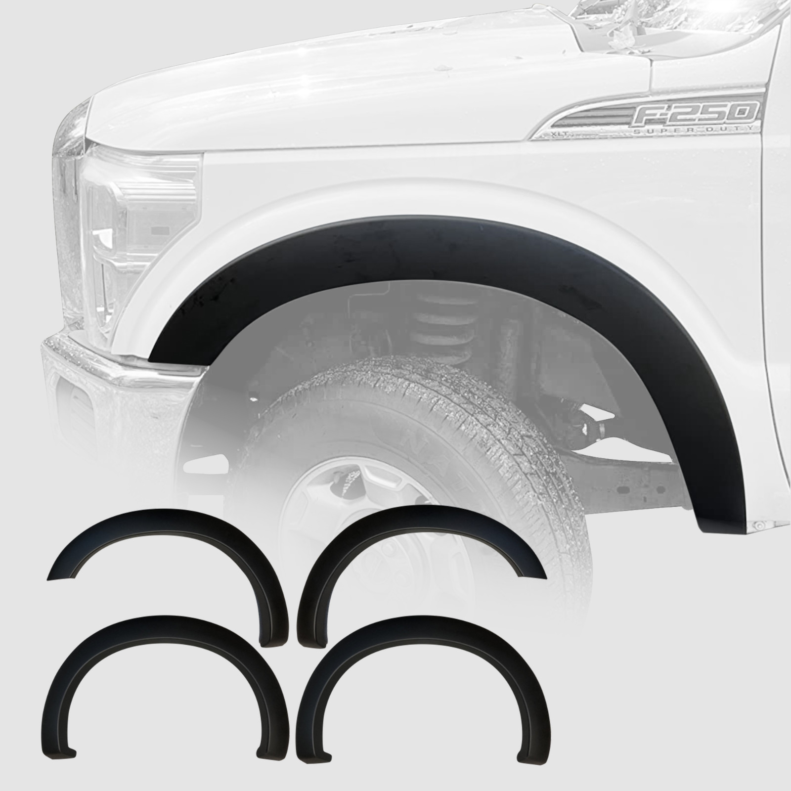 2011-2016 FORD F250/350 Factory/OE Design FENDER FLARES | NEW 4-PIECE SET