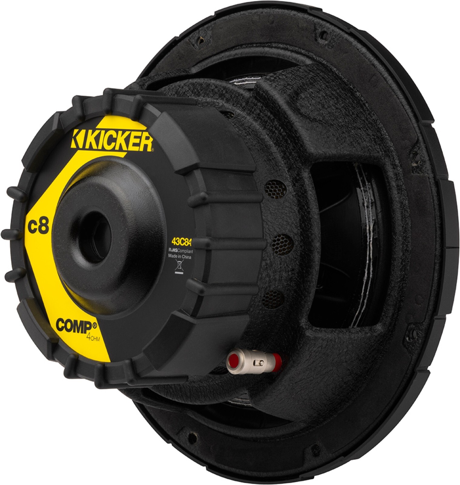 KICKER 43C84 CAR AUDIO 8" COMP SERIES SUBWOOFER SUB WOOFER SVC 4OHM C84