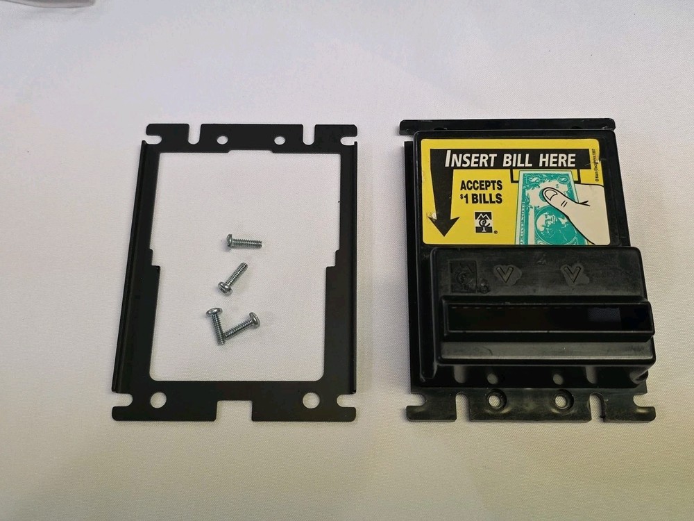 Bill Acceptor Cover For Vending Machine "Insert Bill Here Accepts $1" Mars