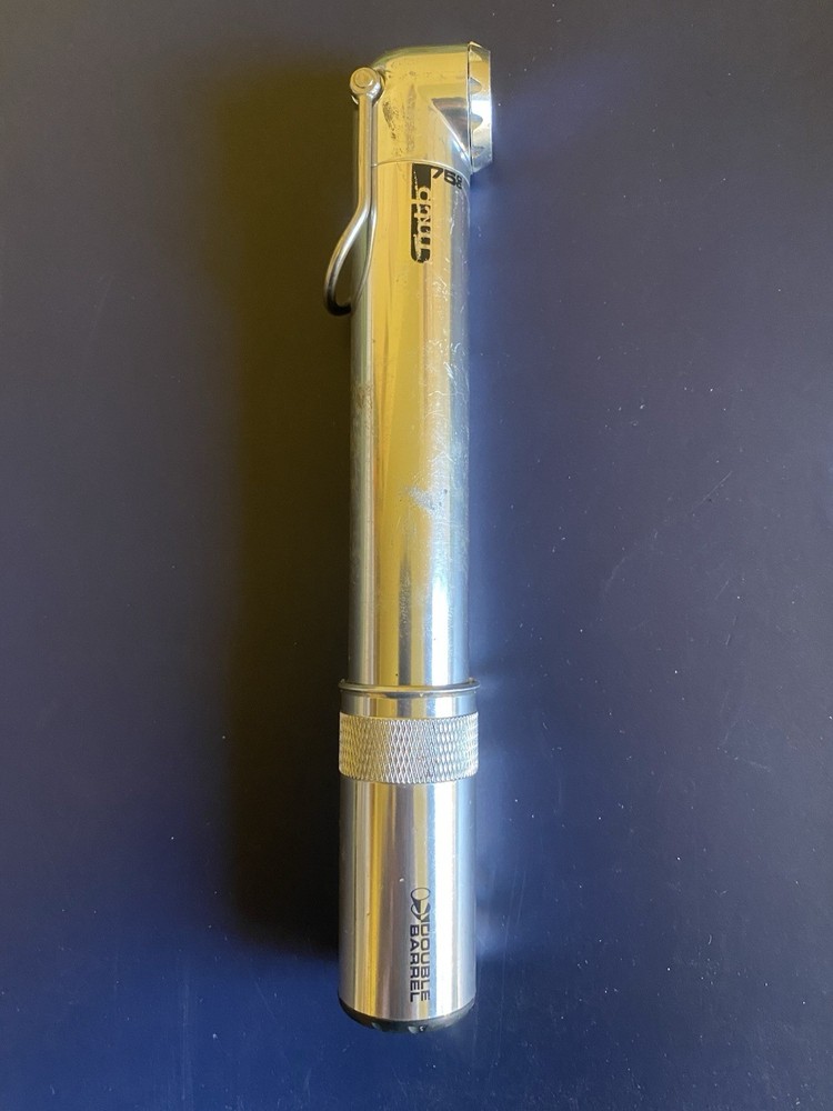 Silver Specialized Double Barrel Air Tool MTB Bicycle Pump for Presta Valve
