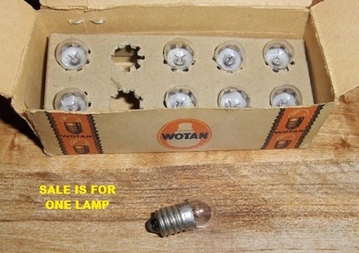 WOTAN LAMP 2.5 VOLT - 0.1 AMP, 355MS POINTER  ***FREE SHIPPING***