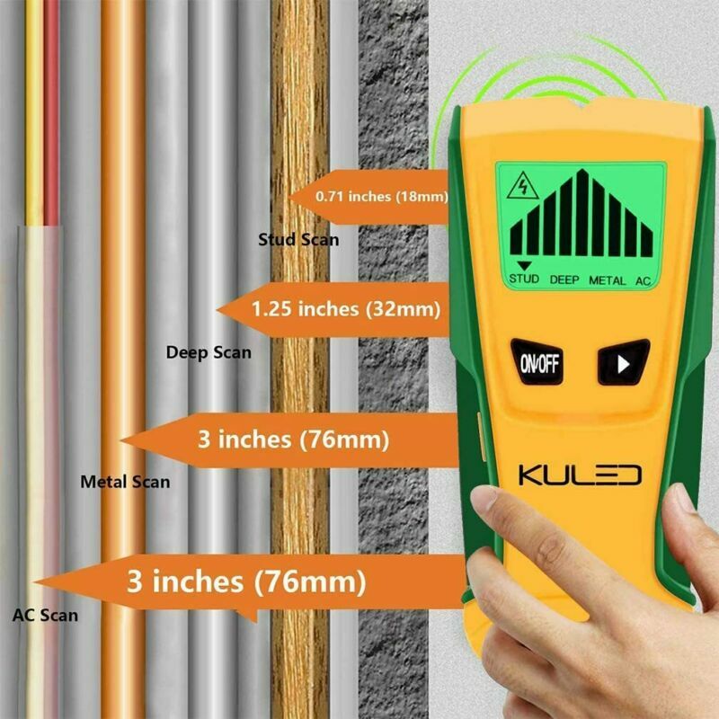 Stud Finder, 3 in 1 Multi-Function Wall Stud Sensor Detector with LCD Display
