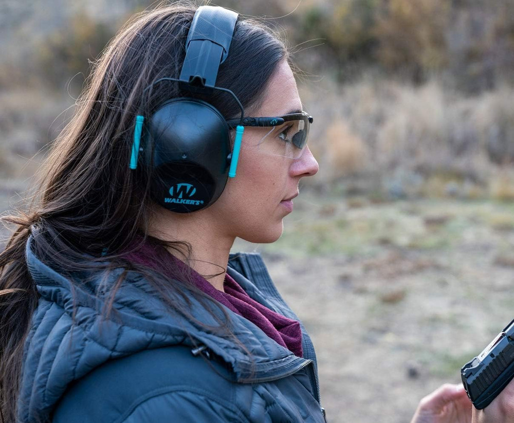 Low Profile Earmuffs 22dB Hearing Protection Foldable Design for Shooting Use