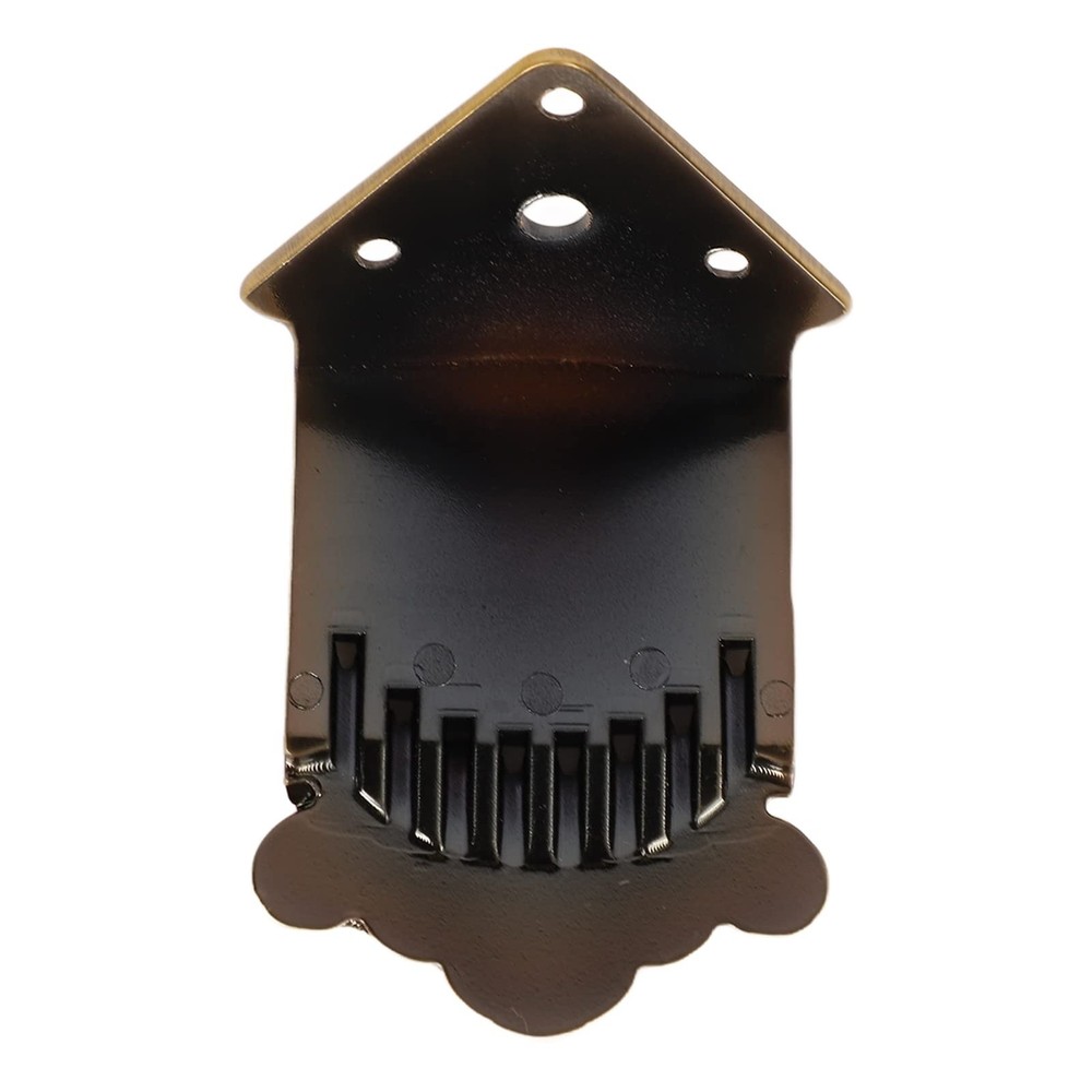 8 String Mandolin Tailpiece Metal Feather Pattern Replacement Part for Arched...