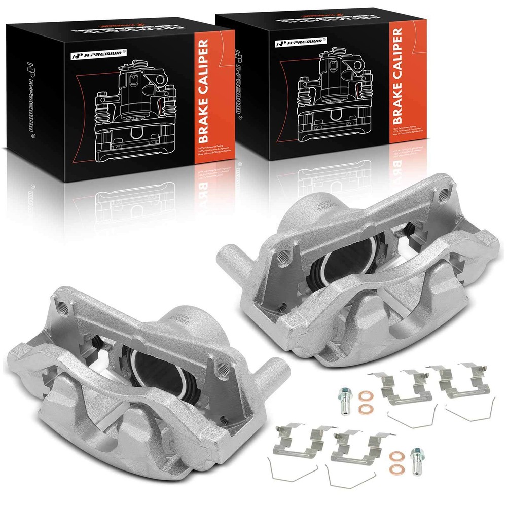 A-Premium Pair Front Disc Brake Caliper w/ Bracket for Mazda 6 2003 2004 2005