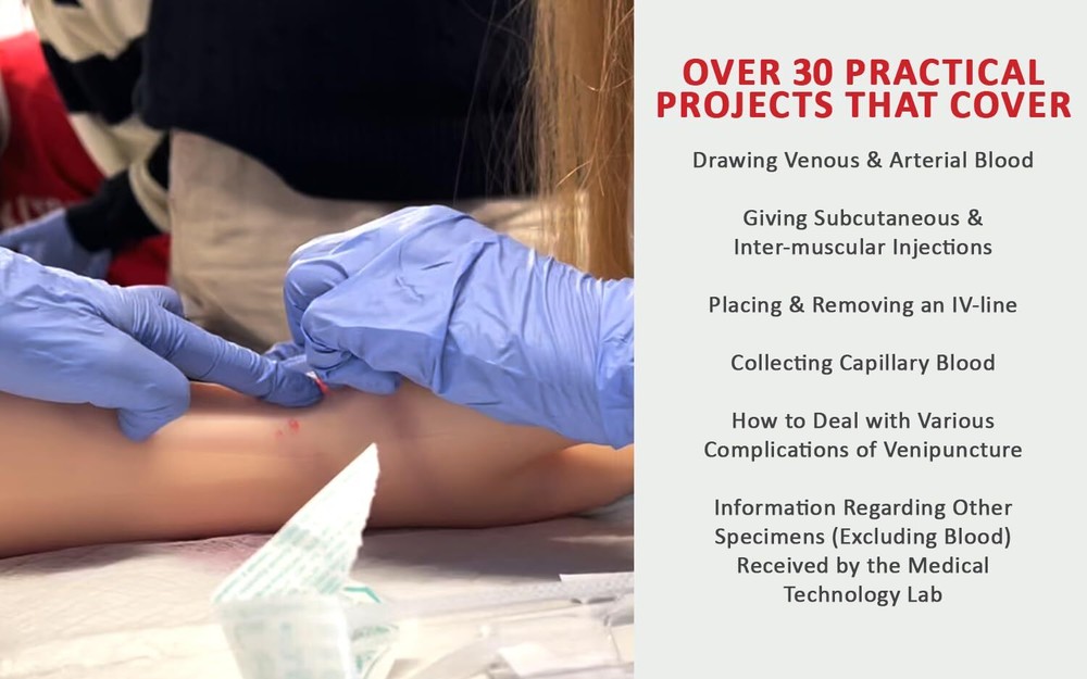 Venipuncture Practice Kit & Online Training for Nurses & Phlebotomists. Pract...