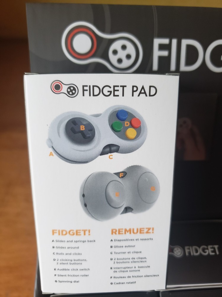 8-Function Fidget Controller Pad/Stress Reducer/Relief Game Controller/Focus Toy