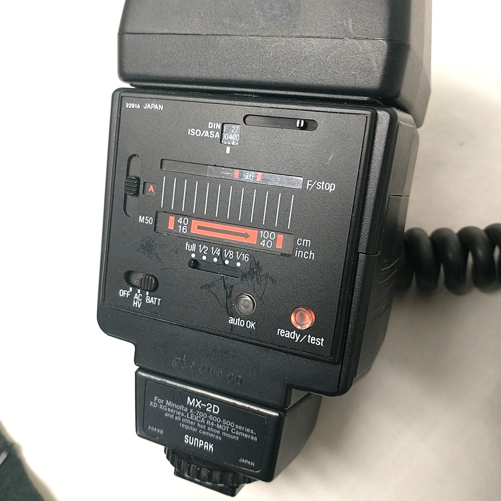 Sunpak auto DX 8R Ring light flash forMacro w/Minolta MX-2D module